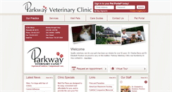 Desktop Screenshot of parkwayvetclinics.com